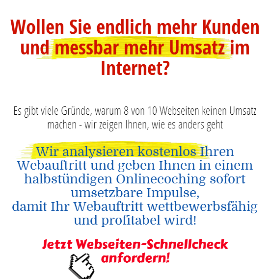 Webseiten Schnellcheck